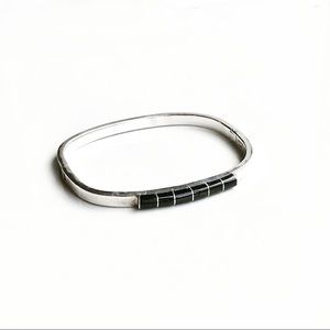 Sterling Silver And onyx bracelet